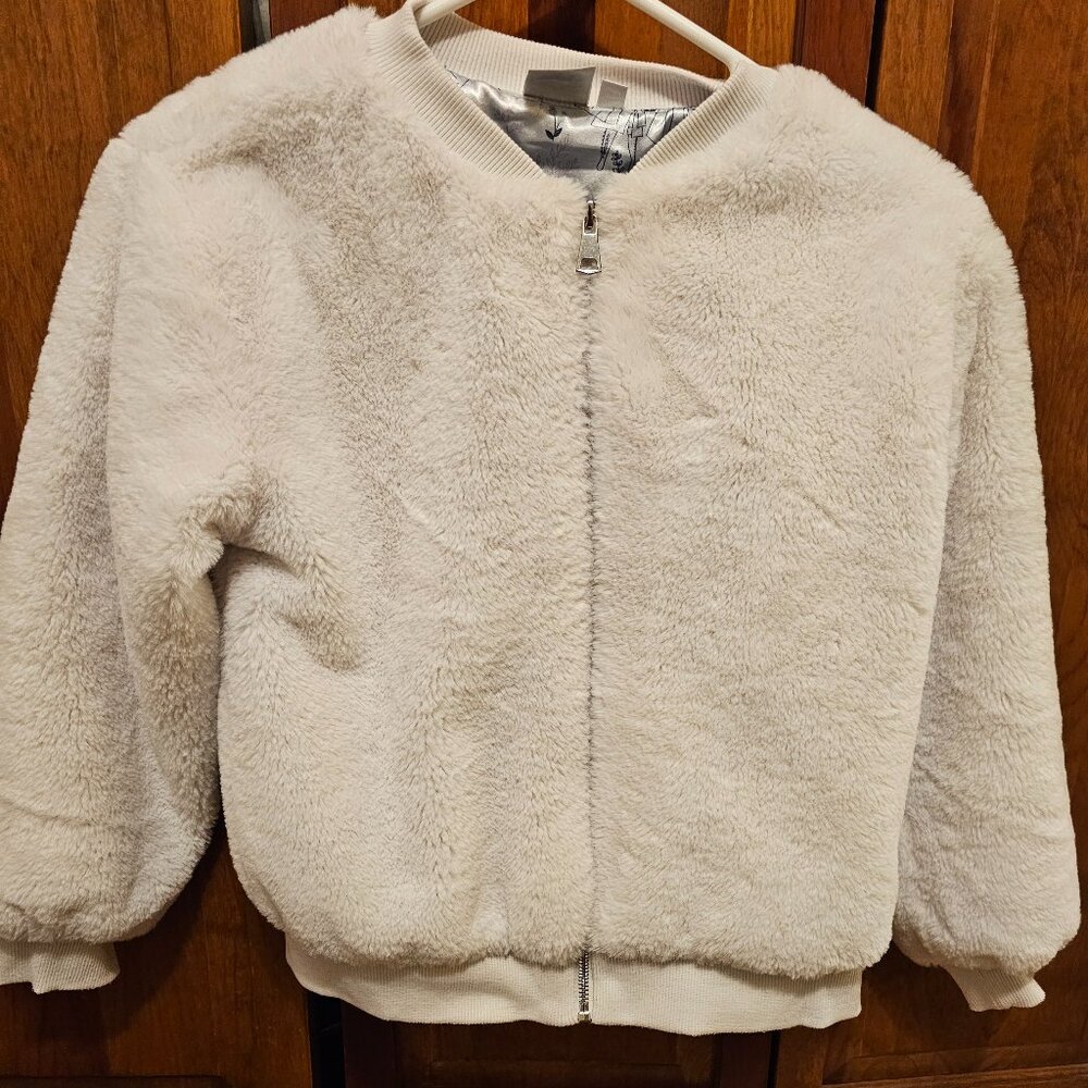 Disney Frozen 2 White Faux Fur Jacket